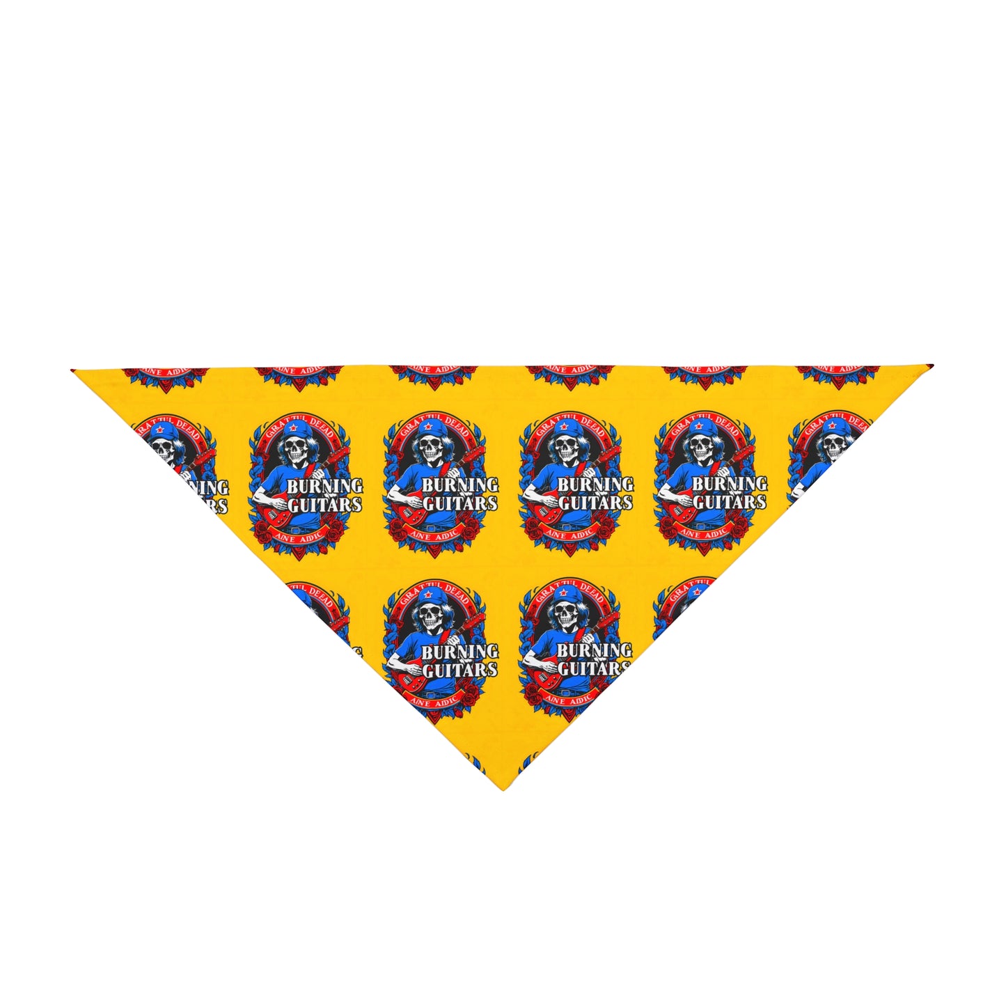 Burning Guitars Rockstar Pet Bandana