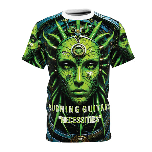 BG Necessities Neon Face Unisex Cut & Sew Tee by Burning Guitars