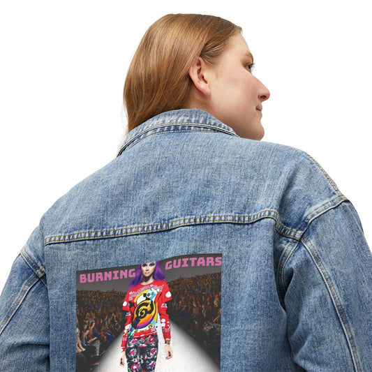 Fashion Week Women's Denim Jacket by Burning Guitars