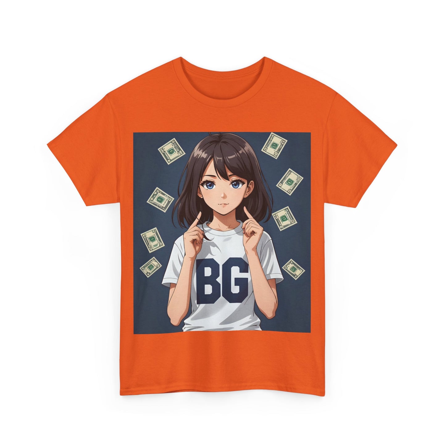 BG Anime Girl Unisex Heavy Cotton Tee