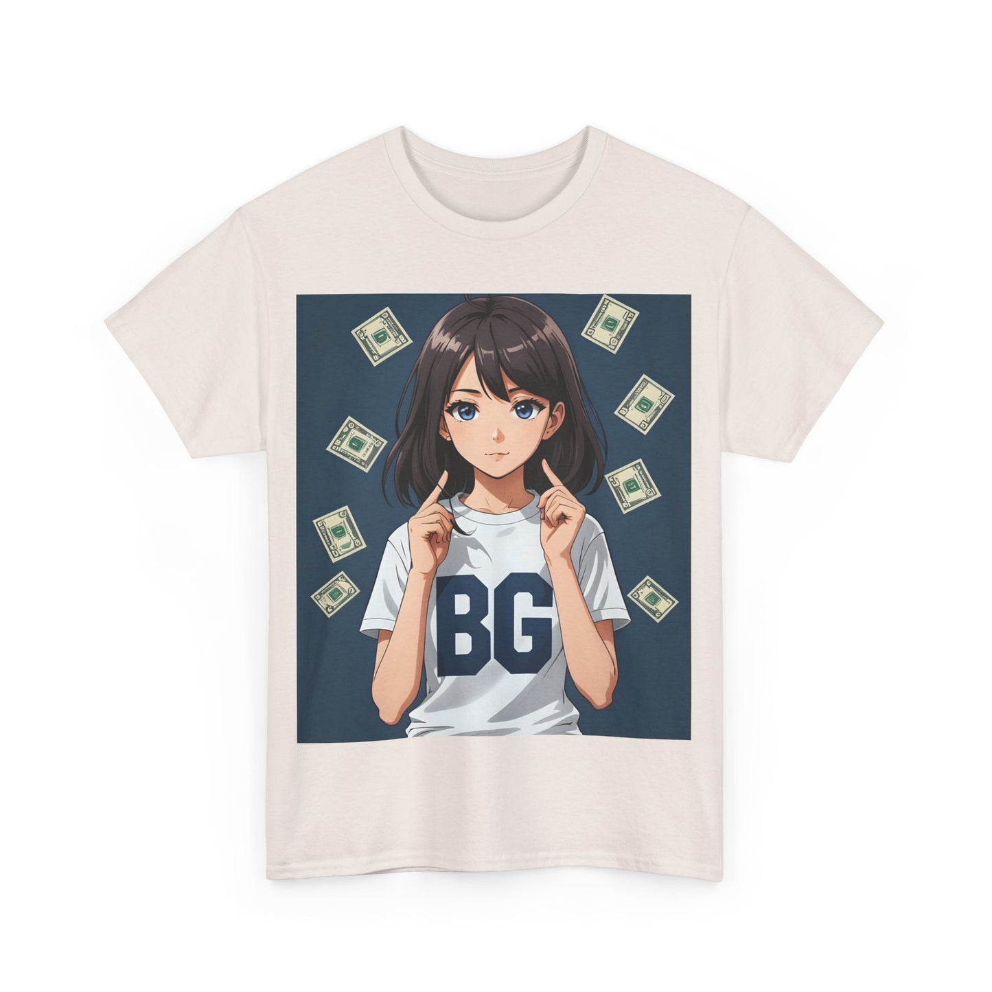 BG Anime Girl Unisex Heavy Cotton Tee