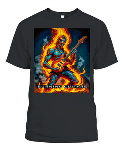 Black Demon Unisex T-Shirt by Burning Guitars